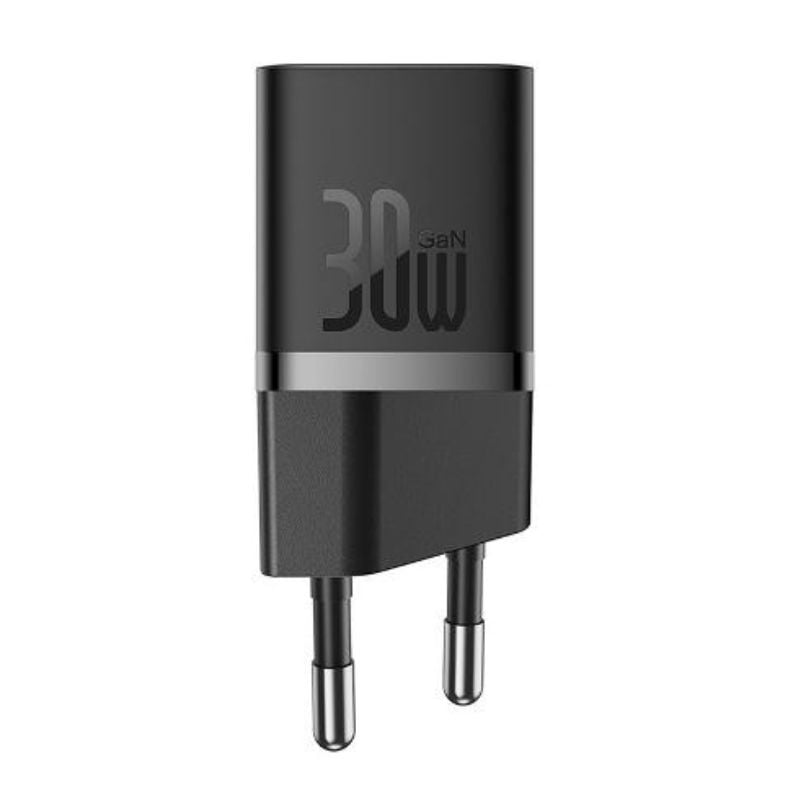 MINI CARGADOR RÁPIDO BASEUS GAN5 30W USB-C - INCLUYE CABLE TIPO C - 1