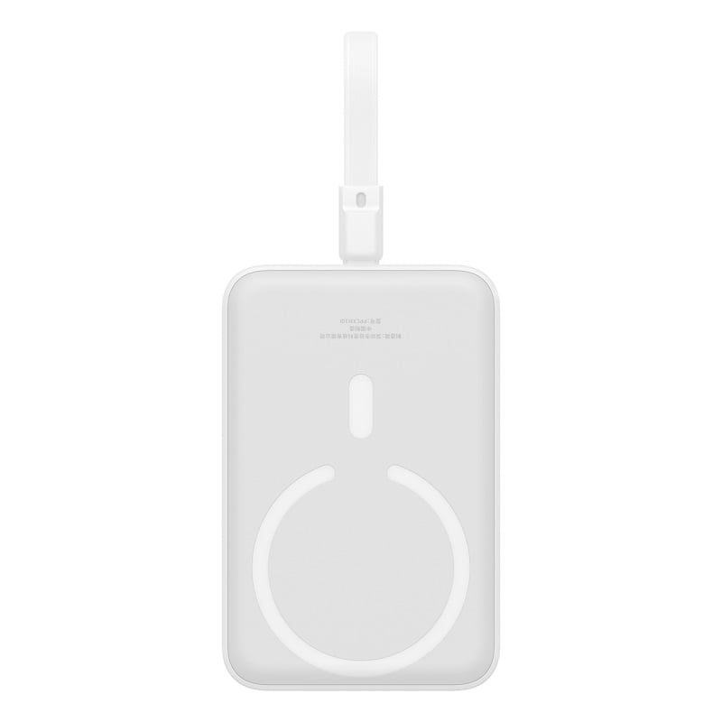 POWERBANK BASEUS MAGNÉTICO MINI 10000MAH 20W MAGSAFE - EDICIÓN LIGHTNING - BLANCO - 1