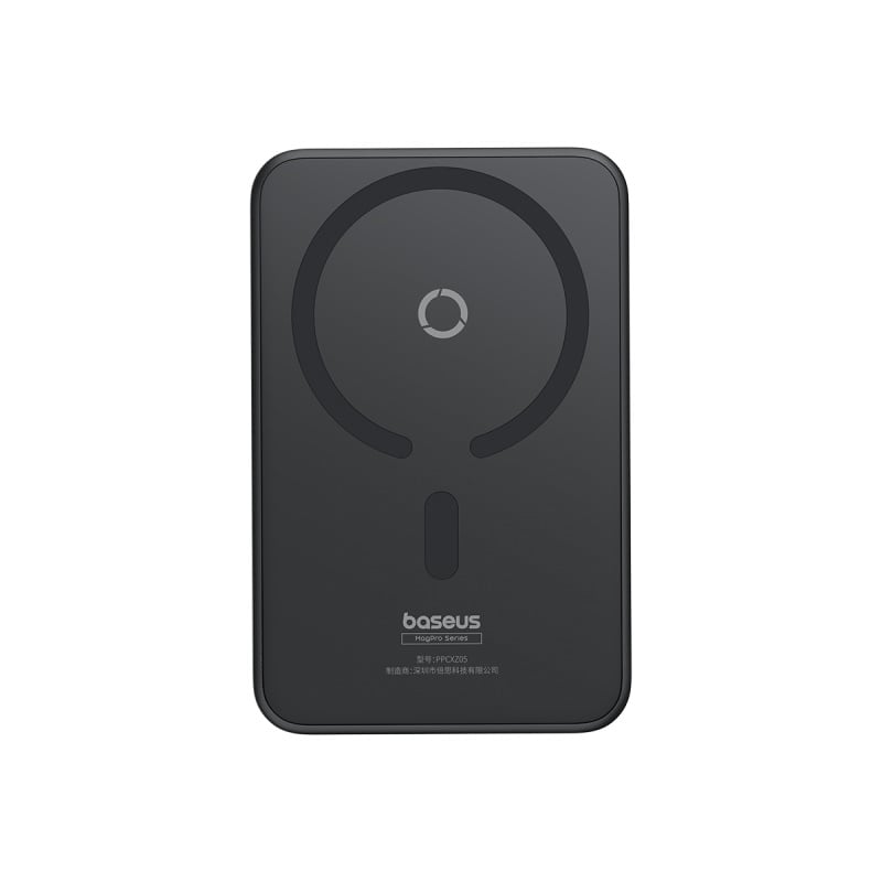 POWERBANK BASEUS MAGPRO 5000MAH CARGA RÁPIDA INALÁMBRICA PD 20W CON SOPORTE MAGNÉTICO - NEGRO - 2