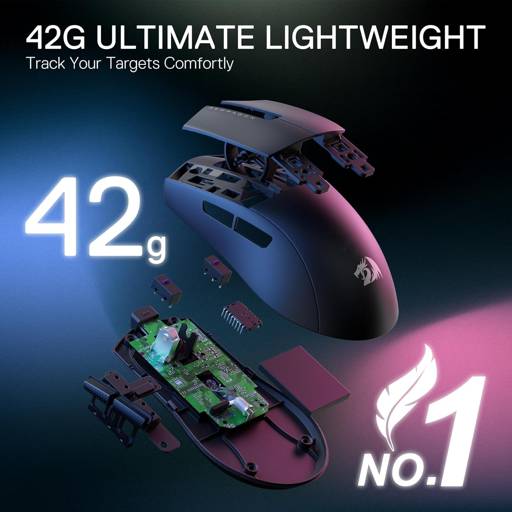 MOUSE REDRAGON GAMER KING M724 NEGRO - 4