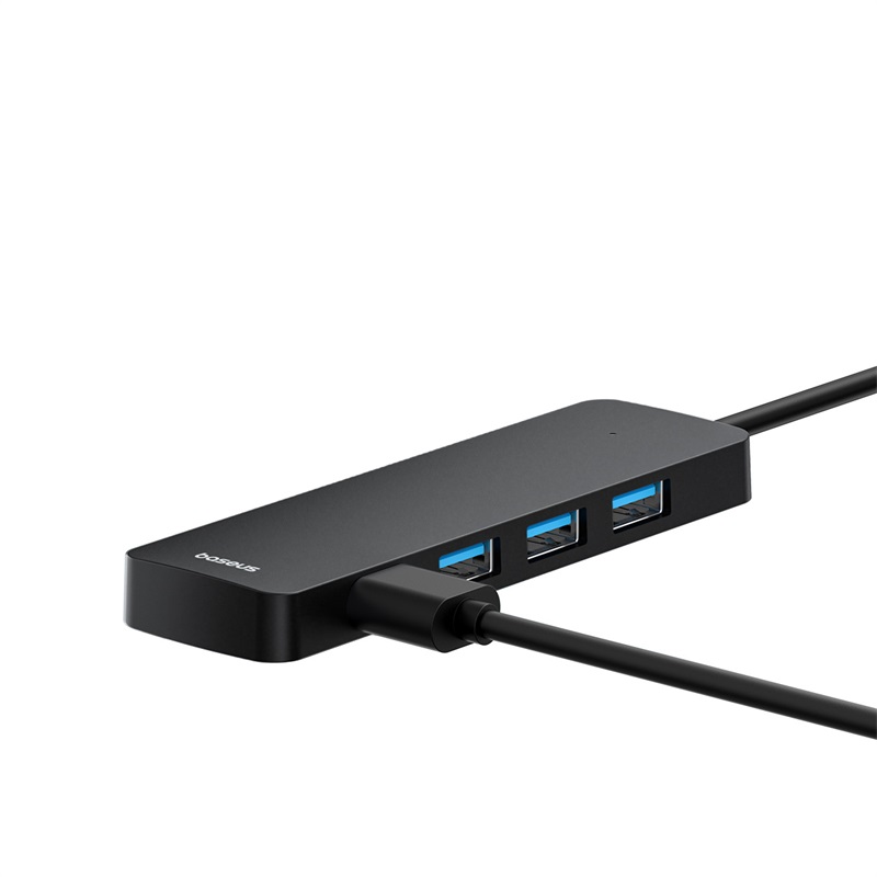 ADAPTADOR BASEUS HUB 50CM USB-A A USB 3.0 X 4 5 GBPS ULTRAJOY SERIES NEGRO - 6