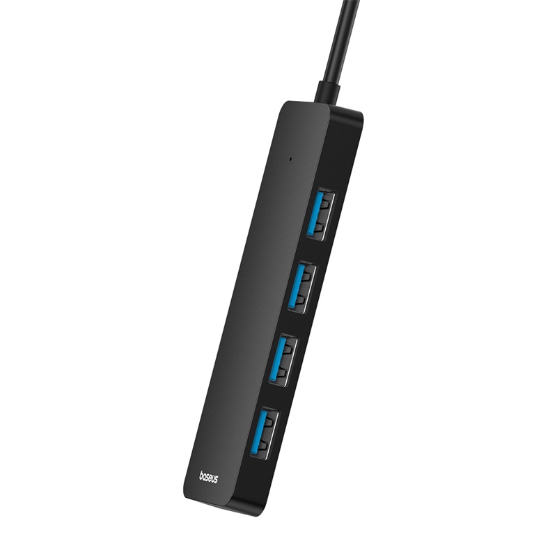 ADAPTADOR BASEUS HUB 50CM USB-A A USB 3.0 X 4 5 GBPS ULTRAJOY SERIES NEGRO - 7