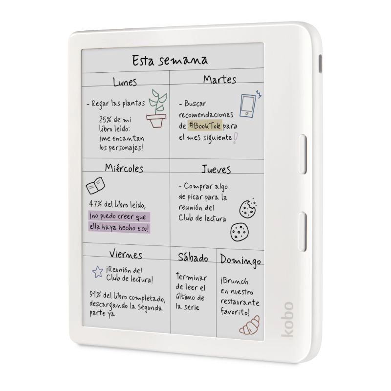LECTOR E READER KOBO LIBRA COLOUR BLANCO CON LÁPIZ STYLUS 2 BLANCO - 2