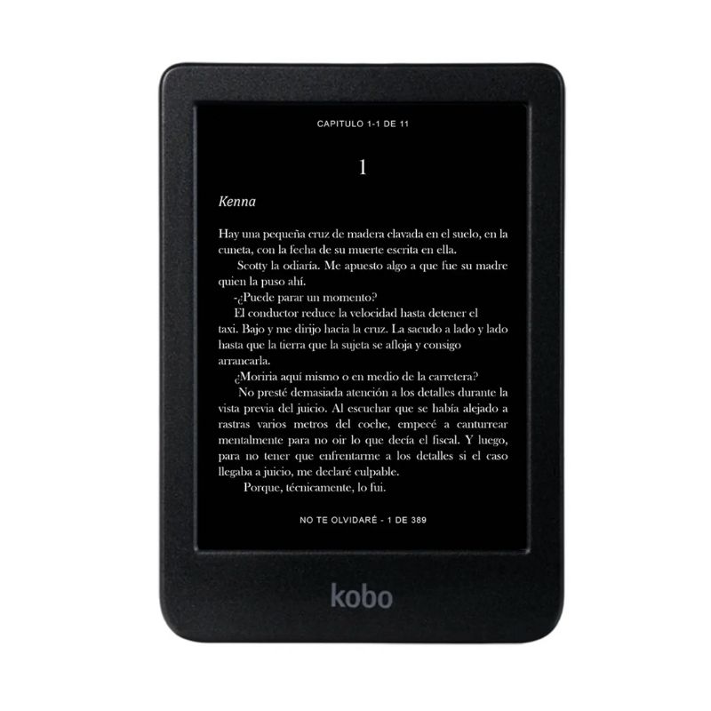 LECTOR E READER KOBO CLARA BW NEGRO CON FUNDA SLEEPCOVER VERDE - 4