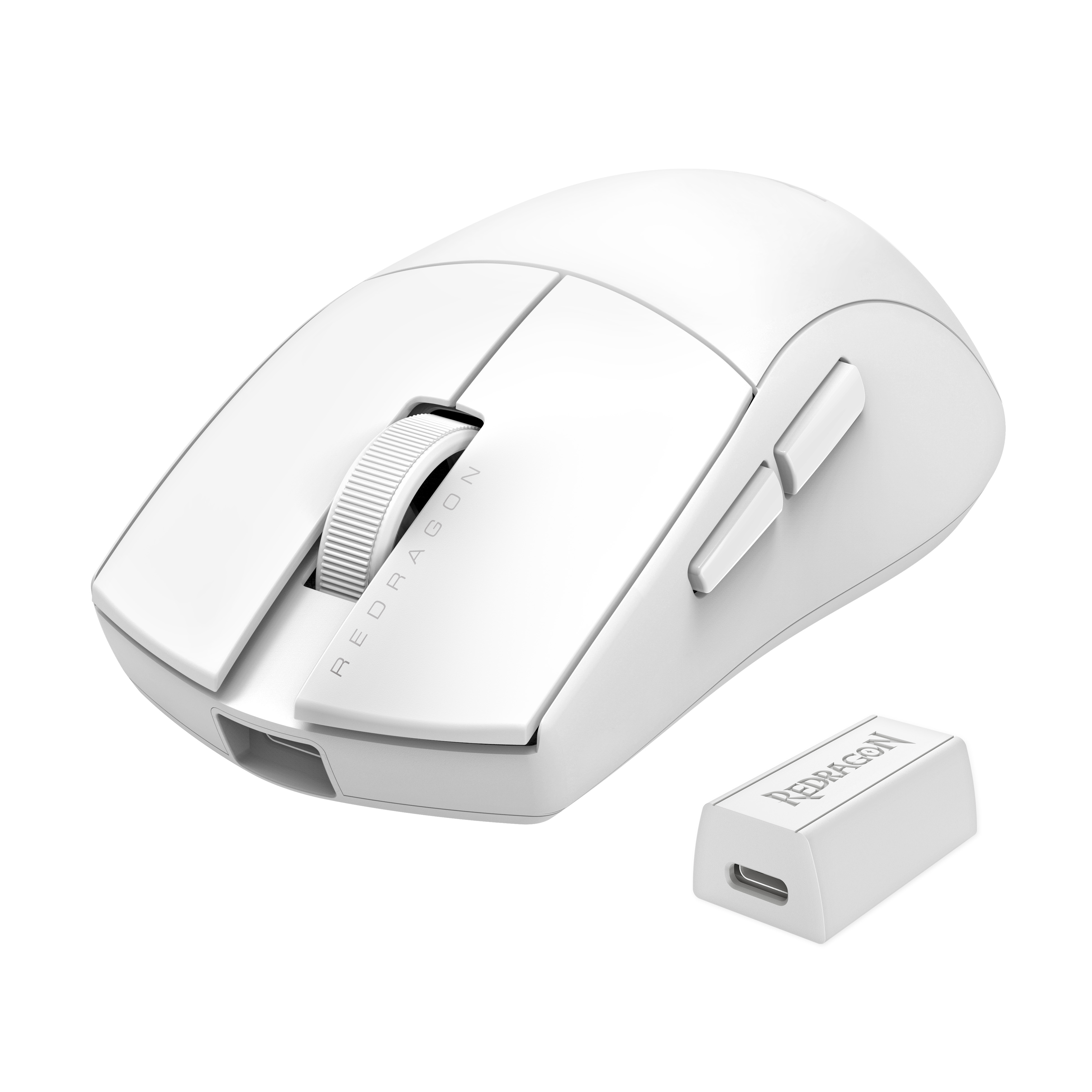 MOUSE GAMER REDRAGON KING PRO M916 4K HZ BLANCO - 4