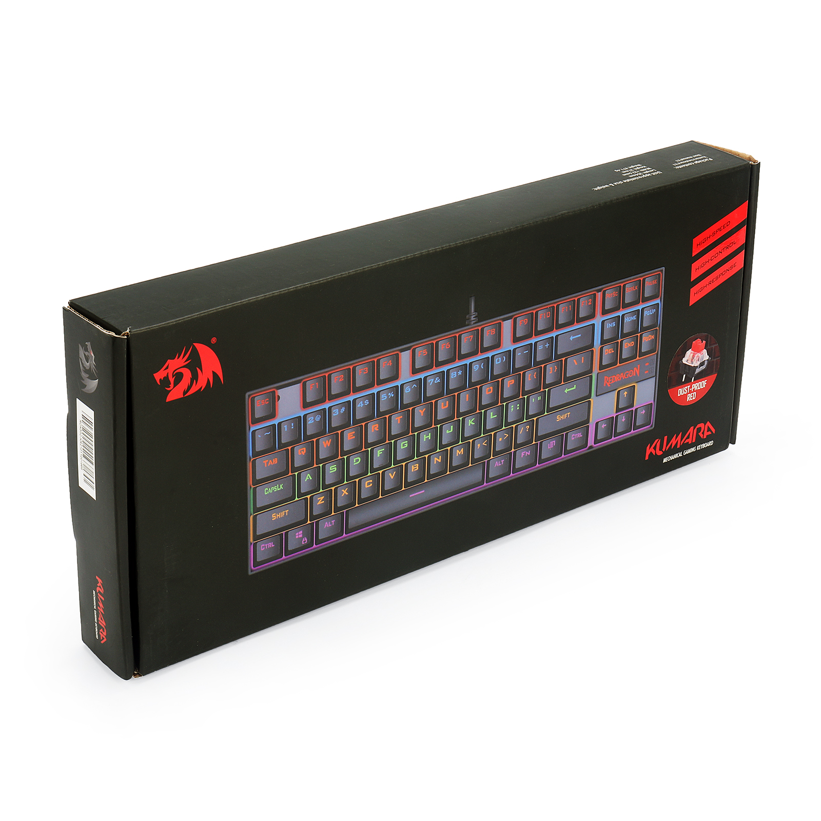 Teclado Gamer KUMARA 2 K552R-SP Rainbow Switch Red Negro - 2