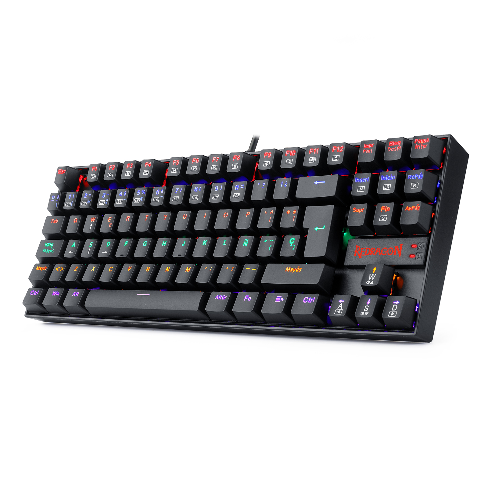 Teclado Gamer KUMARA 2 K552R-SP Rainbow Switch Red Negro - 4