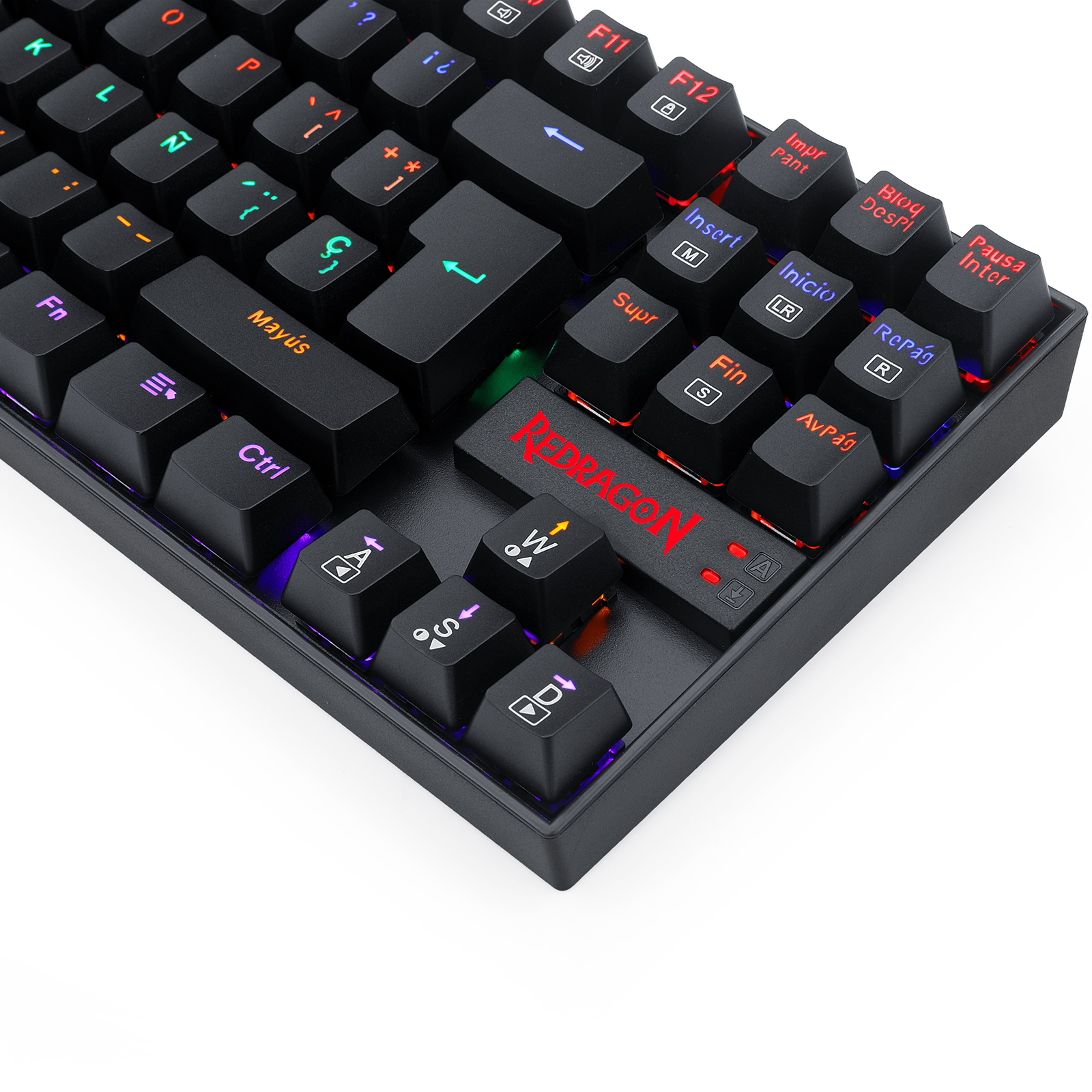 Teclado Gamer KUMARA 2 K552R-SP Rainbow Switch Red Negro - 9