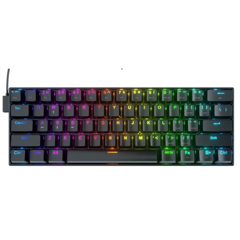 TECLADO GAMER REDRAGON DRAGONBORN K630 RGB SWITCH RED NEGRO - 1