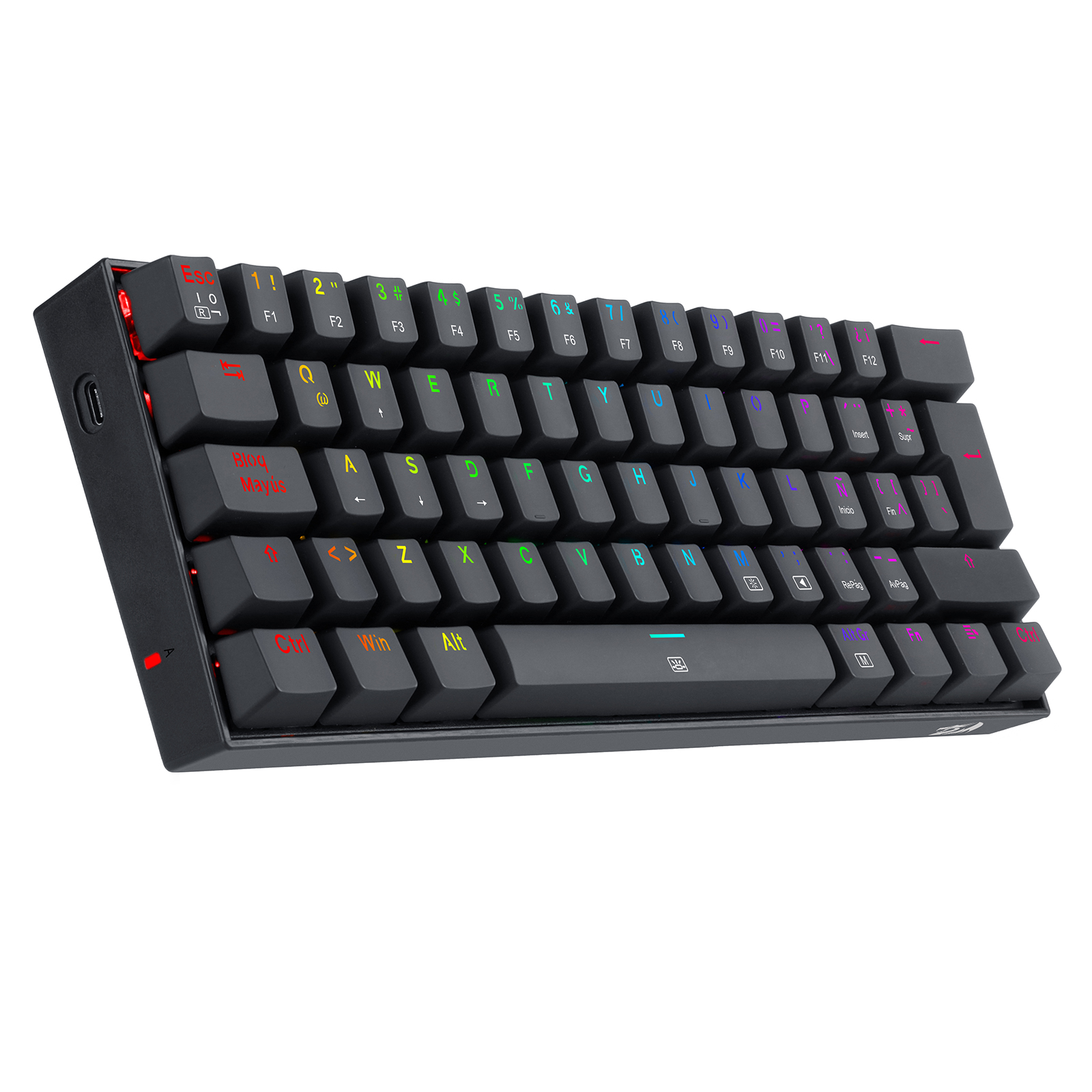 TECLADO GAMER REDRAGON DRAGONBORN K630 RGB SWITCH RED NEGRO - 3