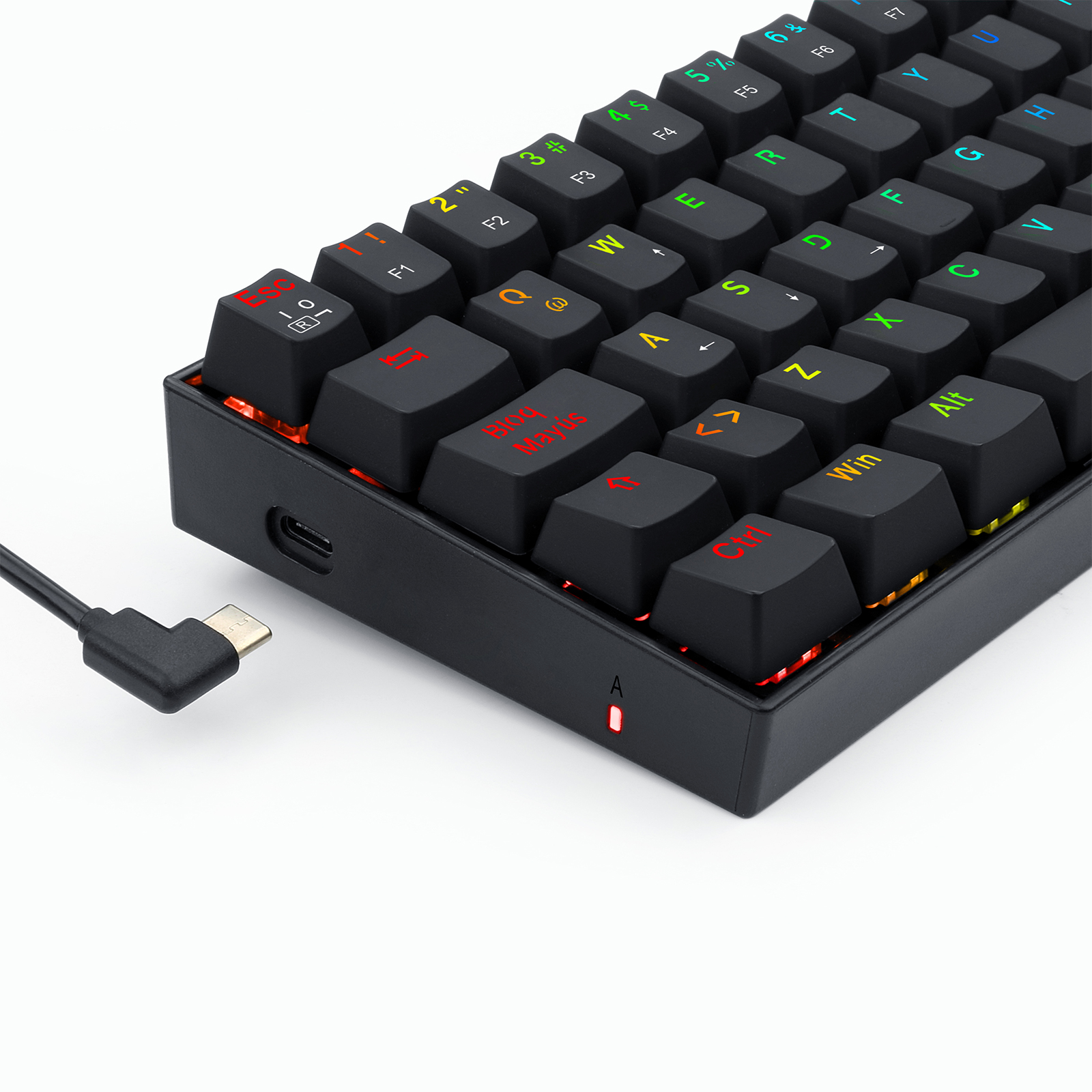 TECLADO GAMER REDRAGON DRAGONBORN K630 RGB SWITCH RED NEGRO - 4