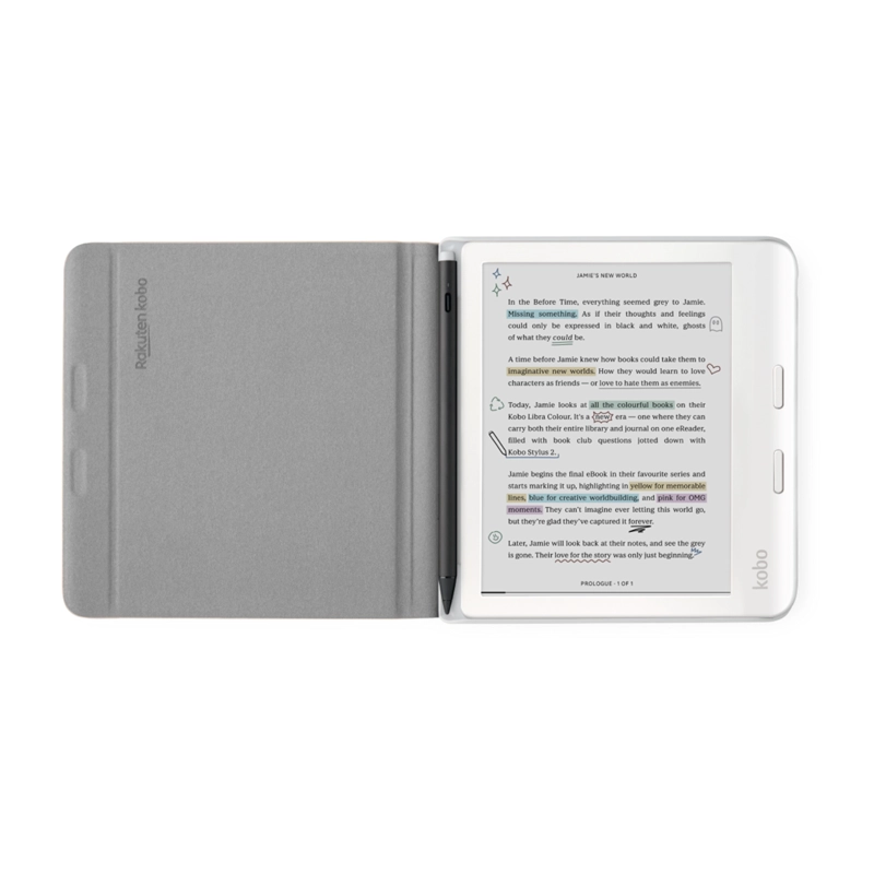LECTOR E READER KOBO LIBRA COLOUR NEGRO CON FUNDA BEIGE - 2
