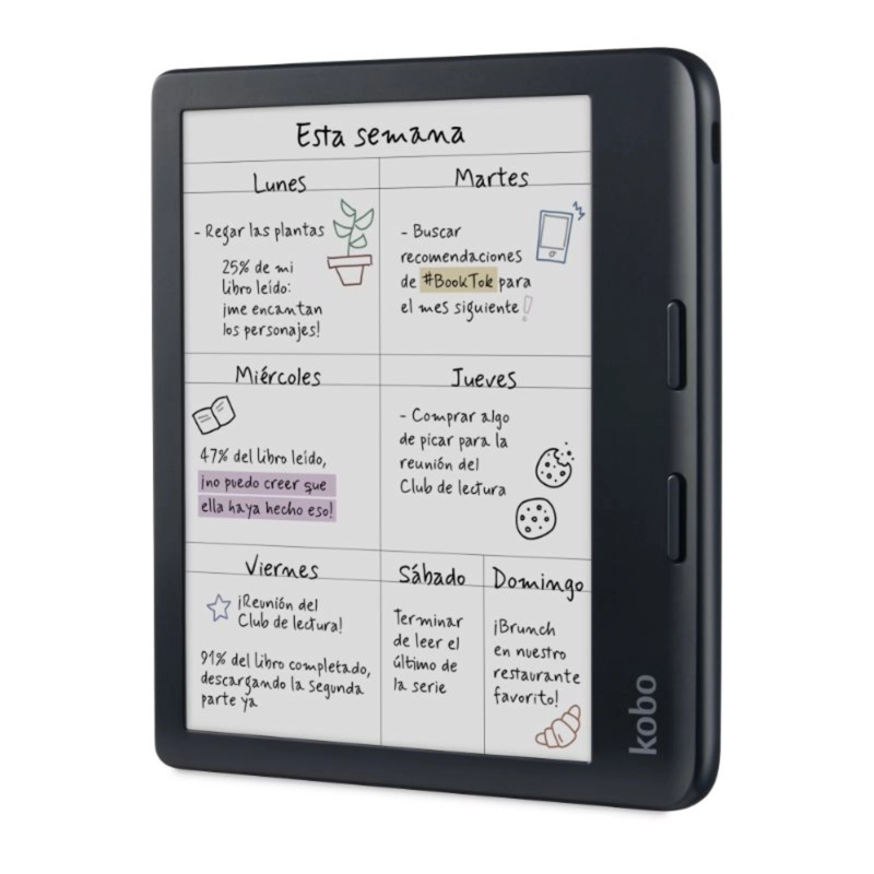 LECTOR E READER KOBO LIBRA COLOUR NEGRO CON FUNDA BEIGE - 3