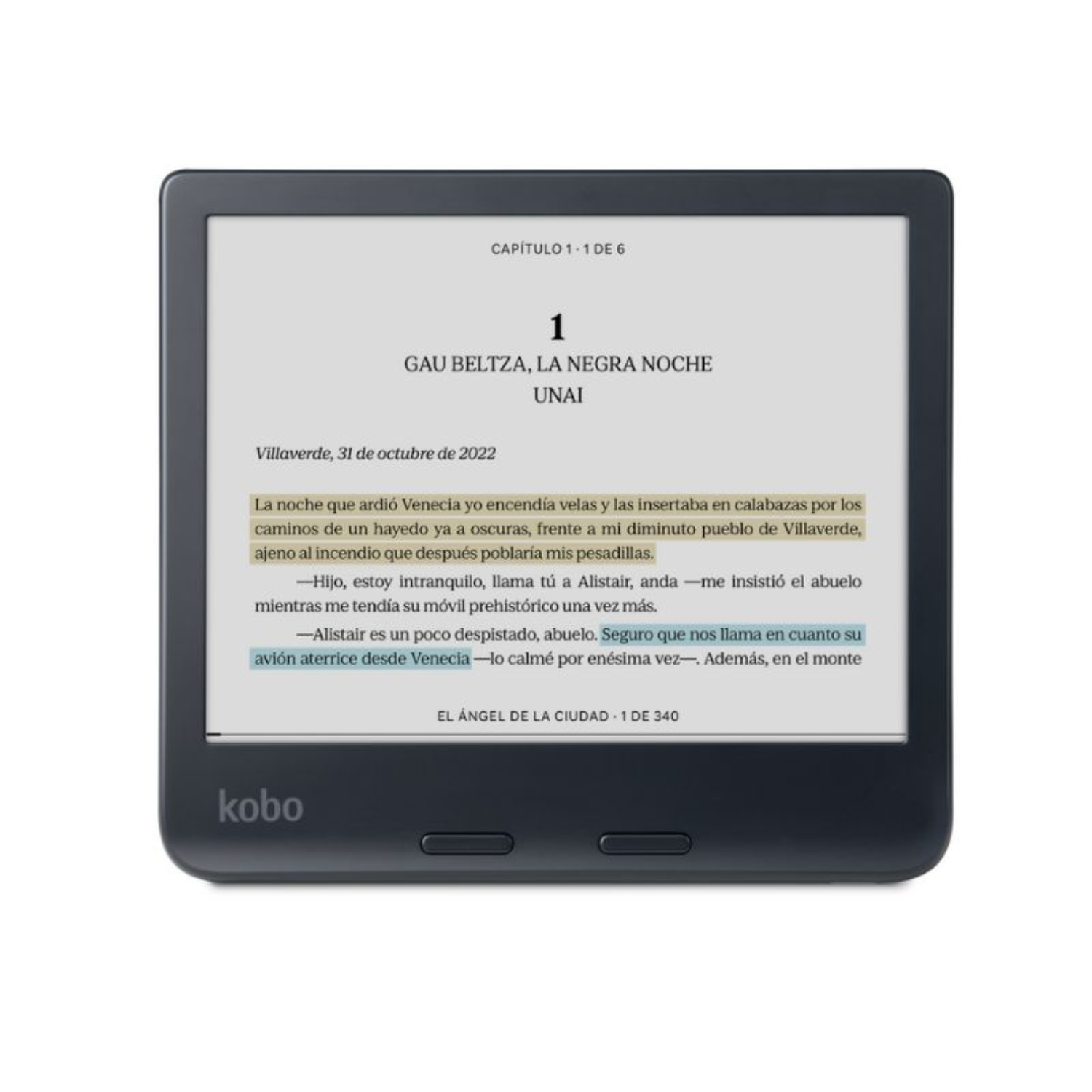 LECTOR E READER KOBO LIBRA COLOUR NEGRO CON FUNDA BEIGE - 4