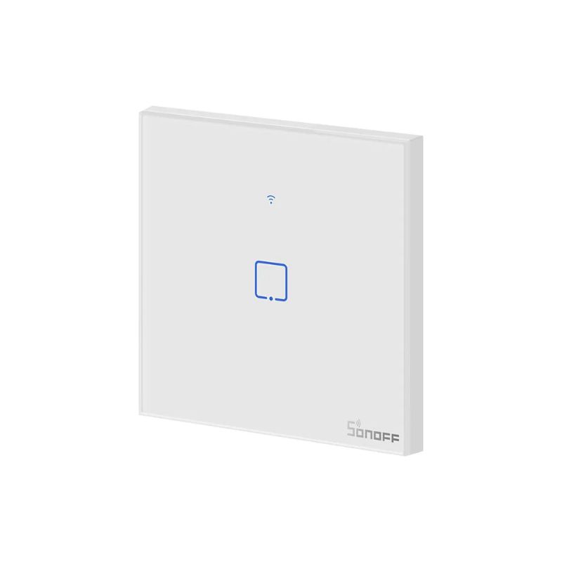 INTERRUPTOR DE PARED TÁCTIL WIFI SONOFF TX T1EU1C 1 CANAL BLANCO - 4