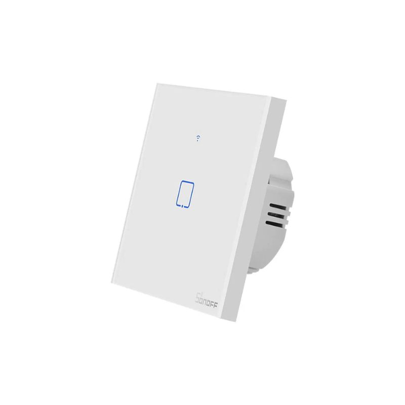 INTERRUPTOR DE PARED TÁCTIL WIFI SONOFF TX T1EU1C 1 CANAL BLANCO - 6