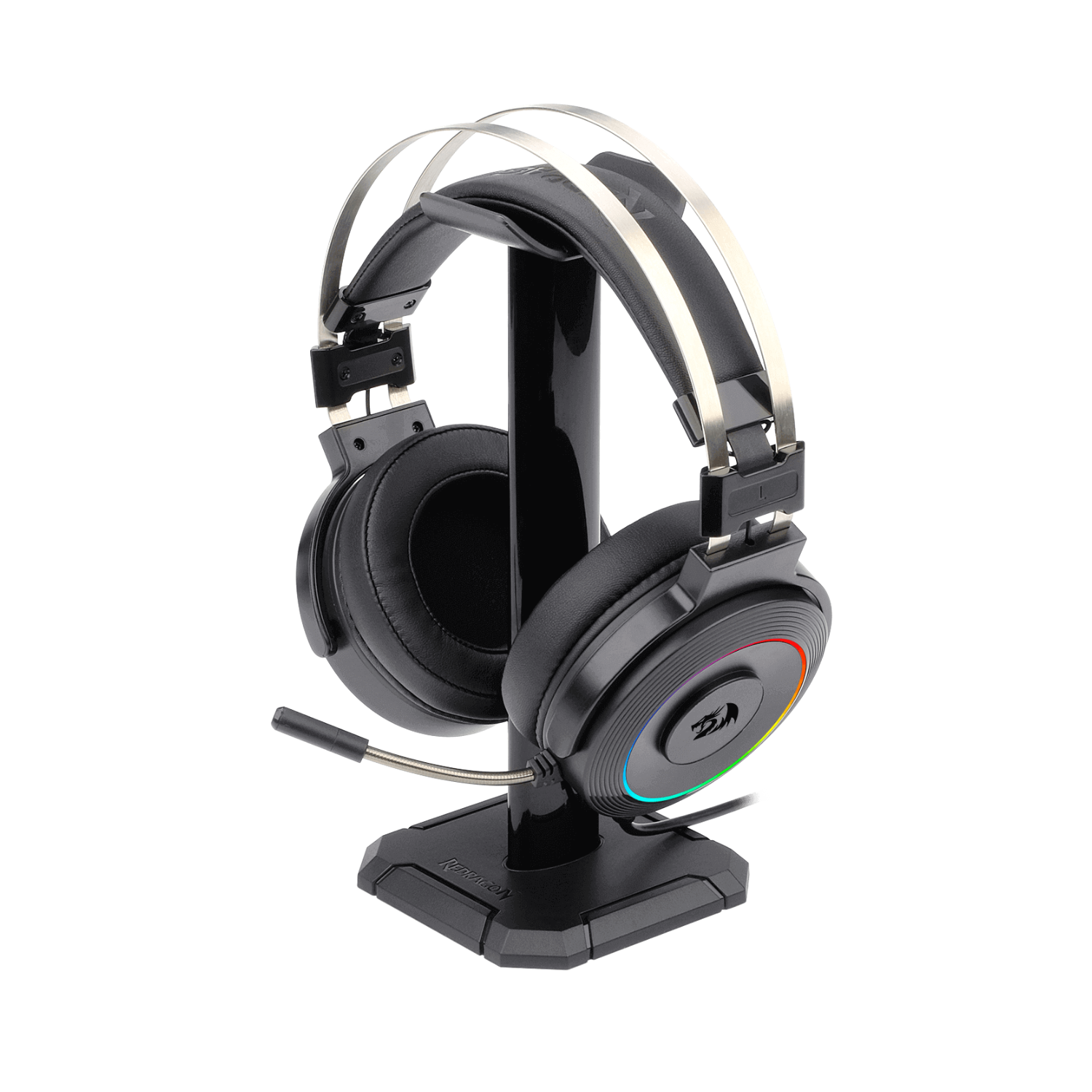 Audifono Gamer Redragon Lamia H320 RGB USB Negro con Soporte - 3