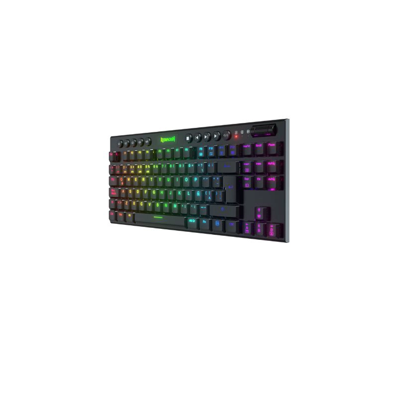 TECLADO MECÁNICO REDRAGON HORUS K621 RGB SP TKL WIFI EN COLOR NEGRO - 6