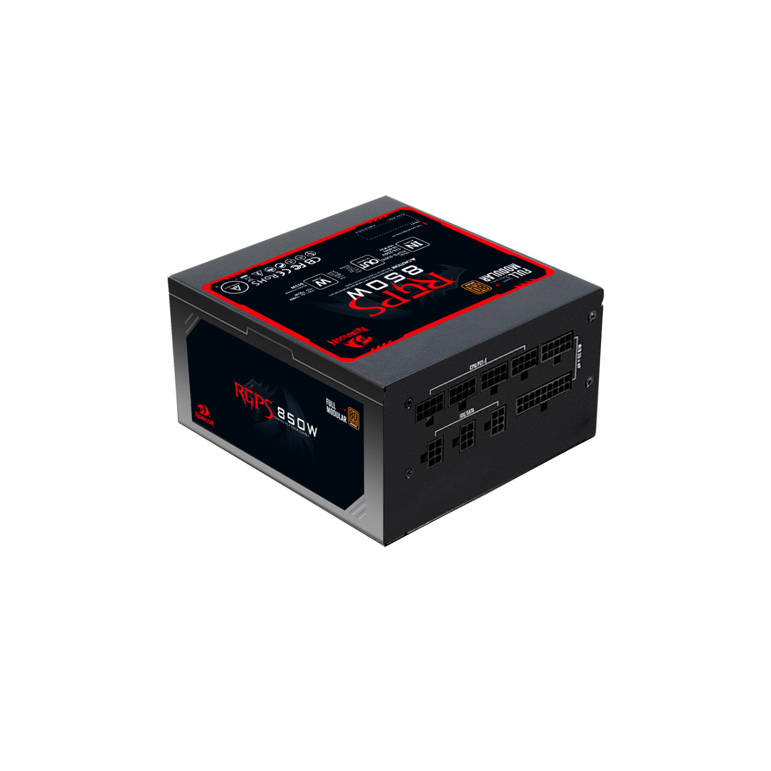 FUENTE DE PODER REDRAGON RGPSG 850W 80 PLUS EN COLOR NEGRO - 8