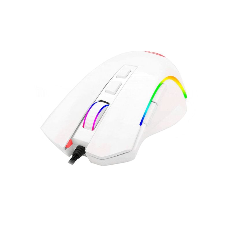 MOUSE GAMER REDRAGON GRIFFIN M607 RGB 7200 DPI EN COLOR BLANCO - 3