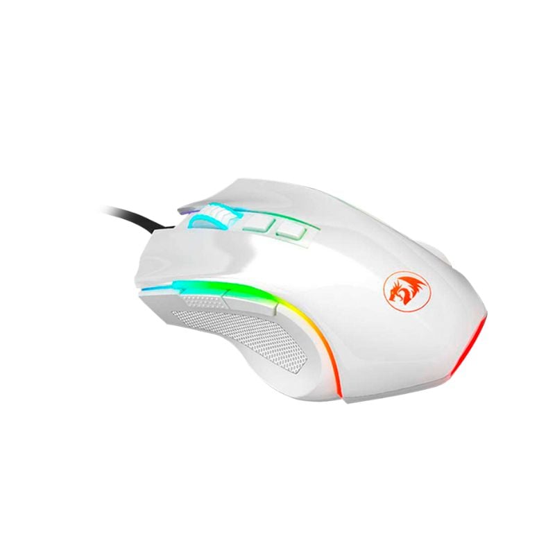 MOUSE GAMER REDRAGON GRIFFIN M607 RGB 7200 DPI EN COLOR BLANCO - 6