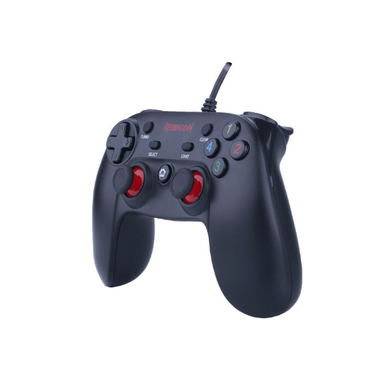 CONTROL GAMER CON CABLE REDRAGON SATURN G807 PARA PC Y PS3 USB - 4