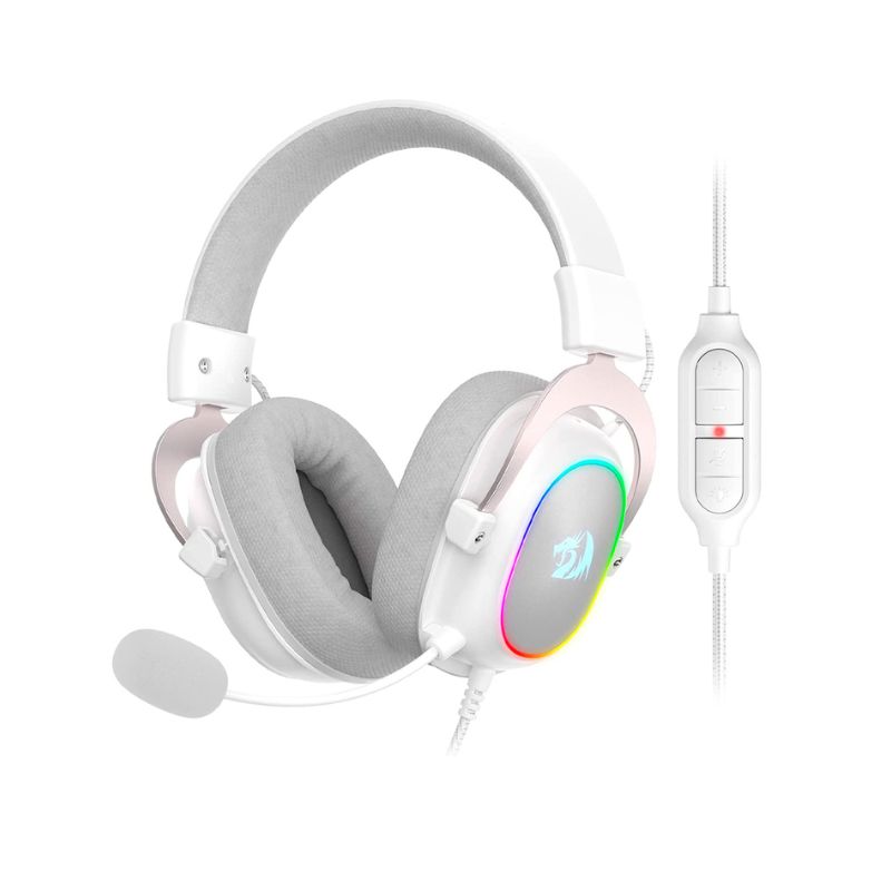 AUDIFONO GAMER REDRAGON ZEUS X H510 RGB SONIDO 7.1 EN COLOR BLANCO - 1