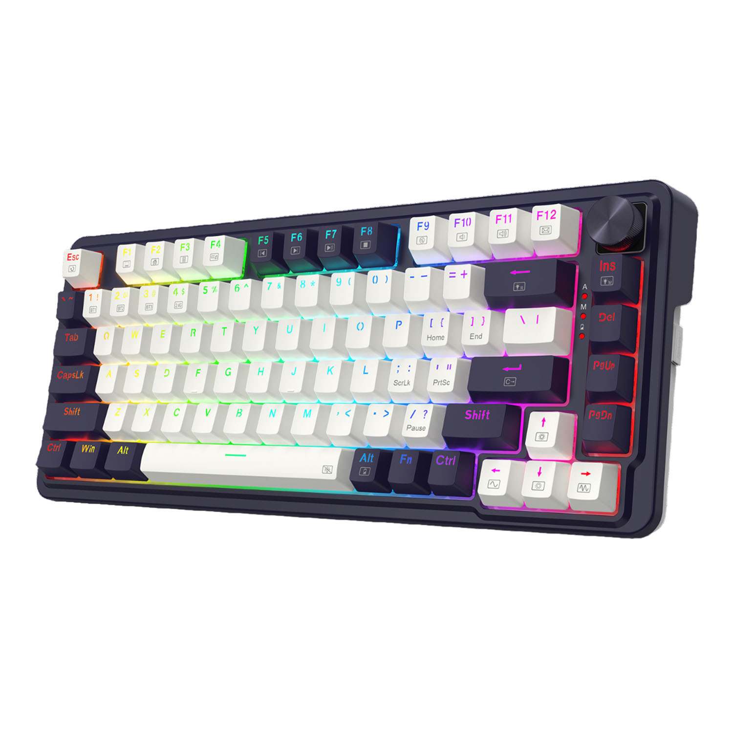 TECLADO GAMER REDRAGON UCAL PRO WB K673 RGB RED SWITCH EN COLOR BLANCO/EN COLOR NEGRO - 2