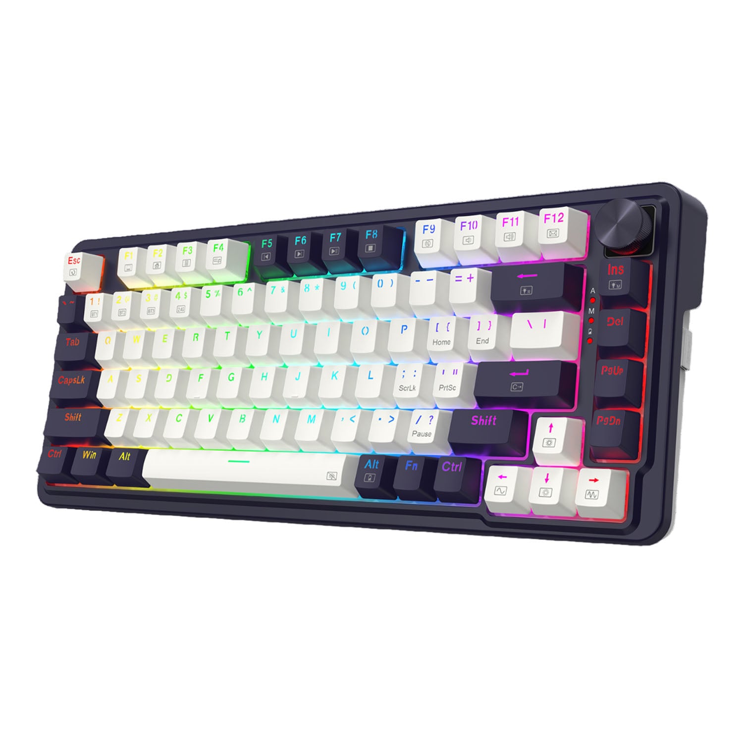 TECLADO GAMER REDRAGON UCAL PRO WB K673 RGB RED SWITCH ESPAÑOL EN COLOR BLANCO - 2