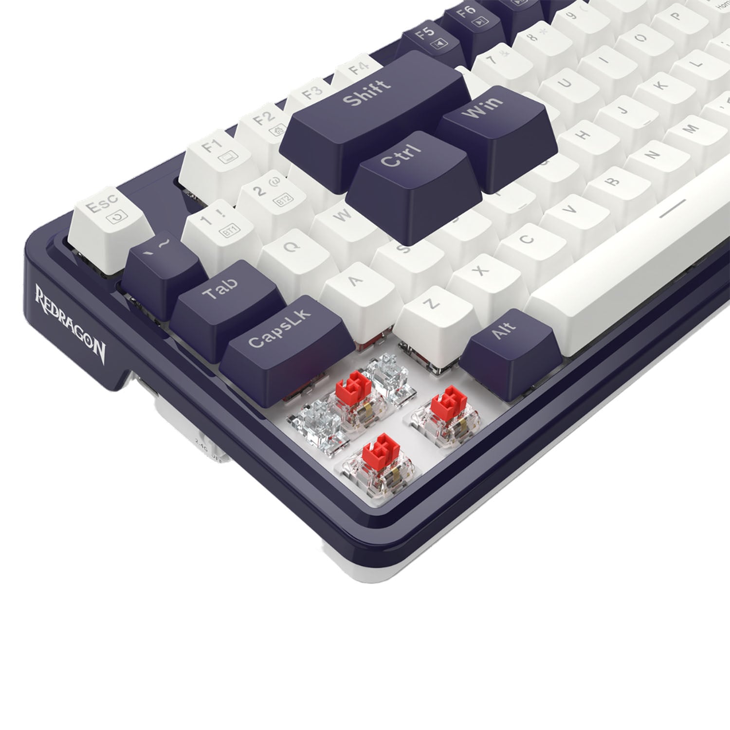 TECLADO GAMER REDRAGON UCAL PRO WB K673 RGB RED SWITCH ESPAÑOL EN COLOR BLANCO - 5
