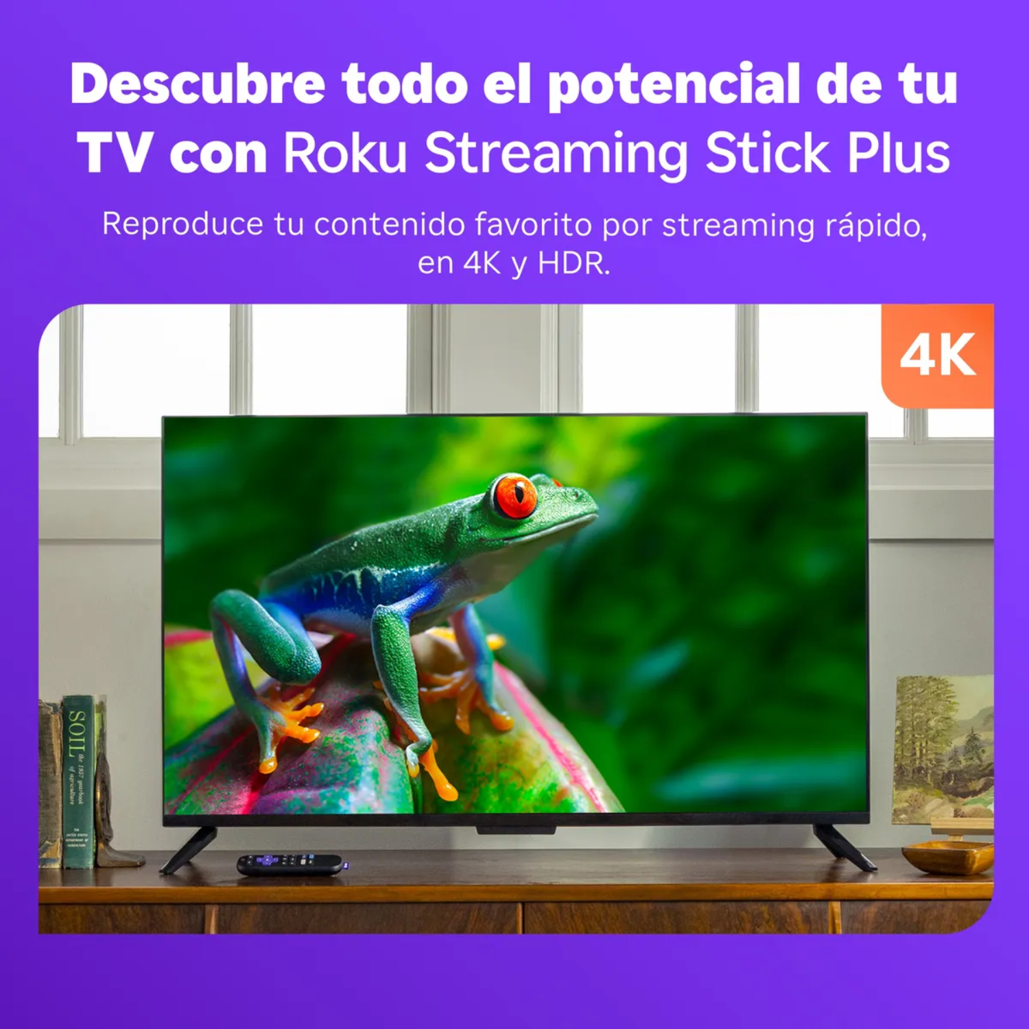 ROKU STREAMING STICK PLUS 2025 DISPOSITIVO DE STREAMING 4K TV - 5