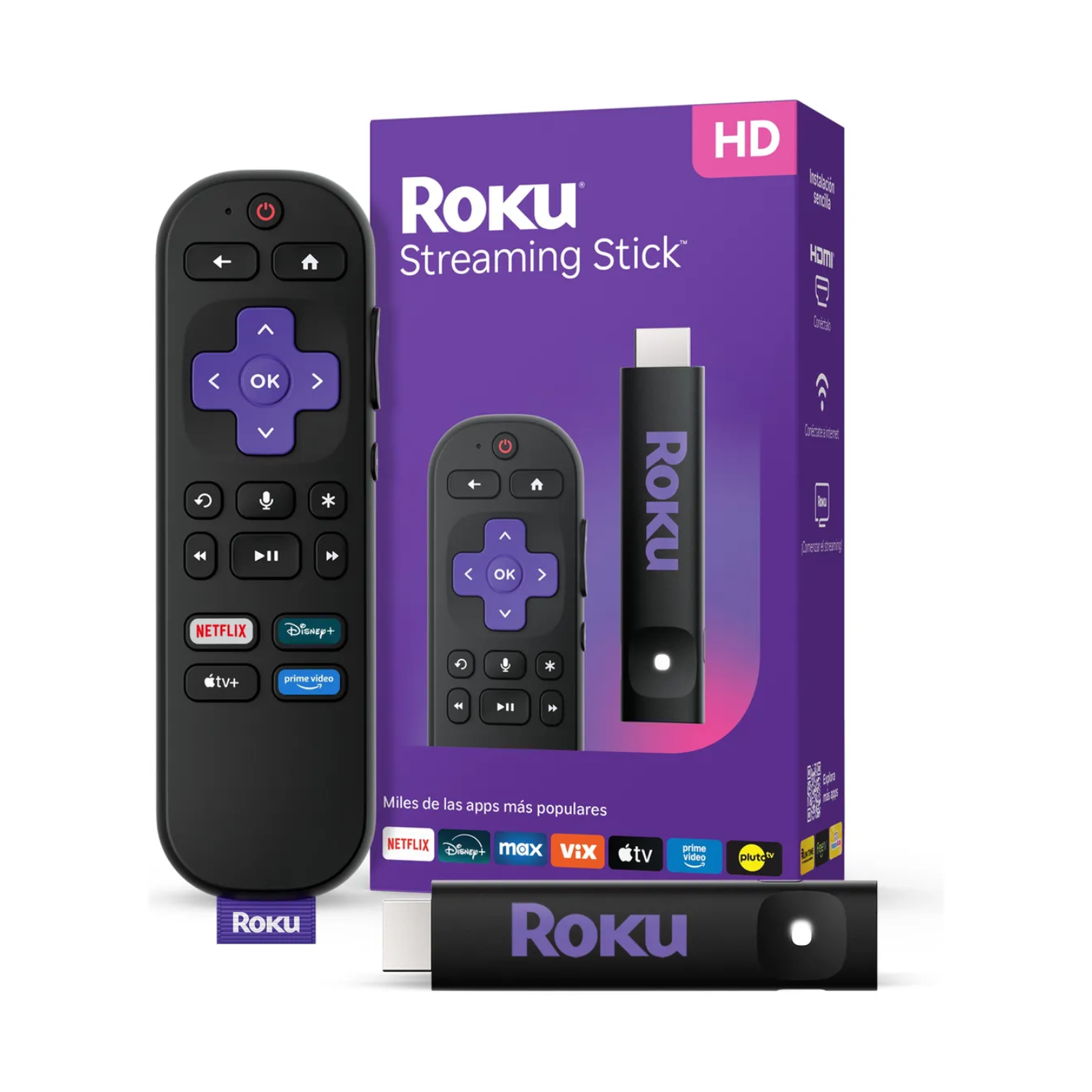 ROKU STREAMING STICK 2025 DISPOSITIVO DE STREAMING HD PARA TV - 2