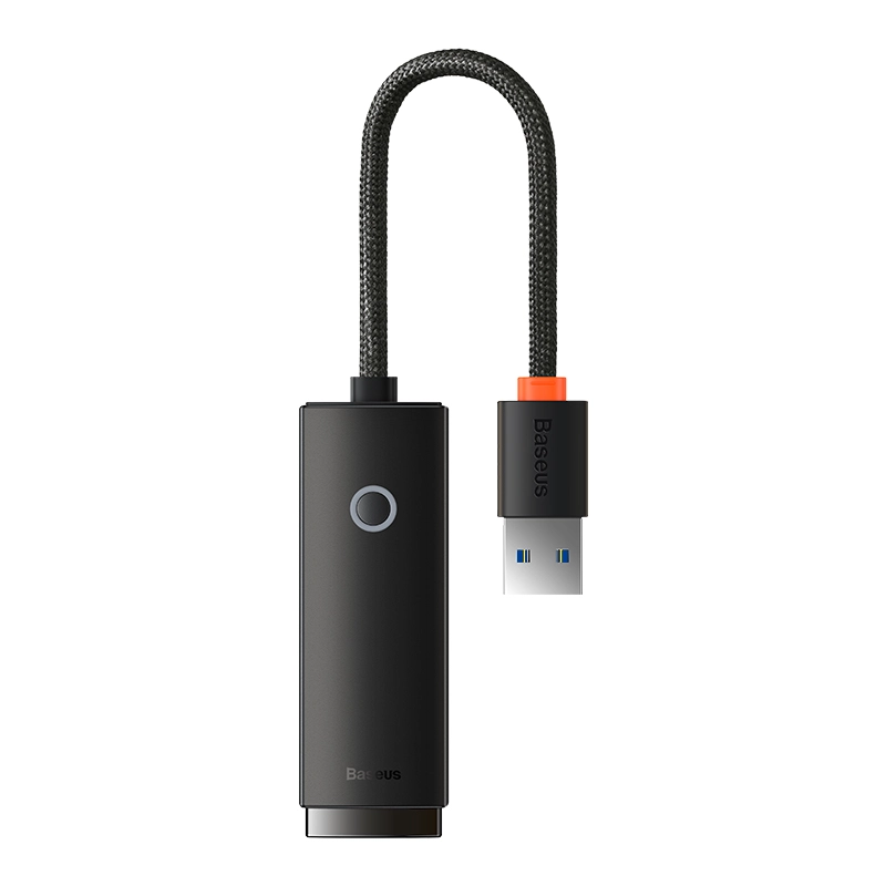 ADAPTADOR DE RED USB-A A PUERTO LAN RJ45 - 1000 MBPS - NEGRO - BASEUS LITE SERIES - 1
