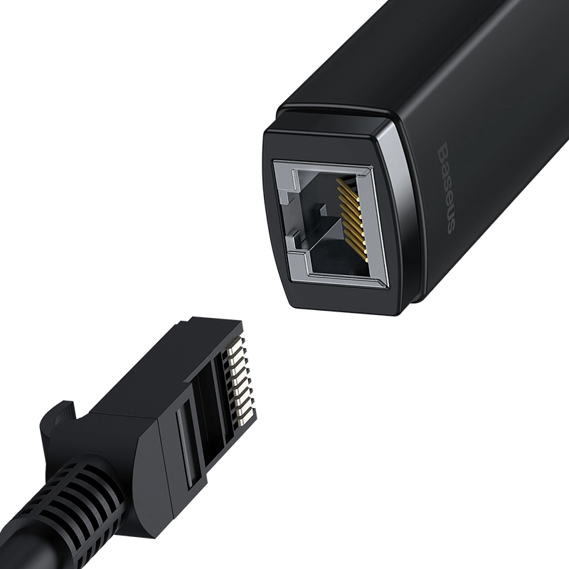 ADAPTADOR DE RED USB-A A PUERTO LAN RJ45 - 1000 MBPS - NEGRO - BASEUS LITE SERIES - 3