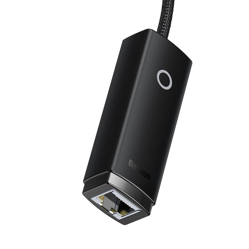 ADAPTADOR DE RED USB-A A PUERTO LAN RJ45 - 1000 MBPS - NEGRO - BASEUS LITE SERIES - 5