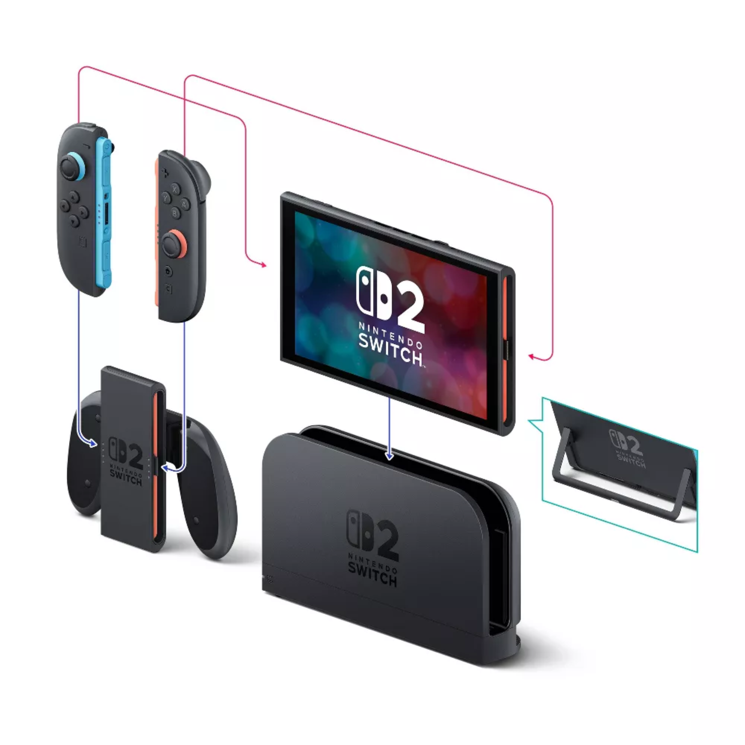 CONSOLA NINTENDO SWITCH 2 EN COLOR NEGRO