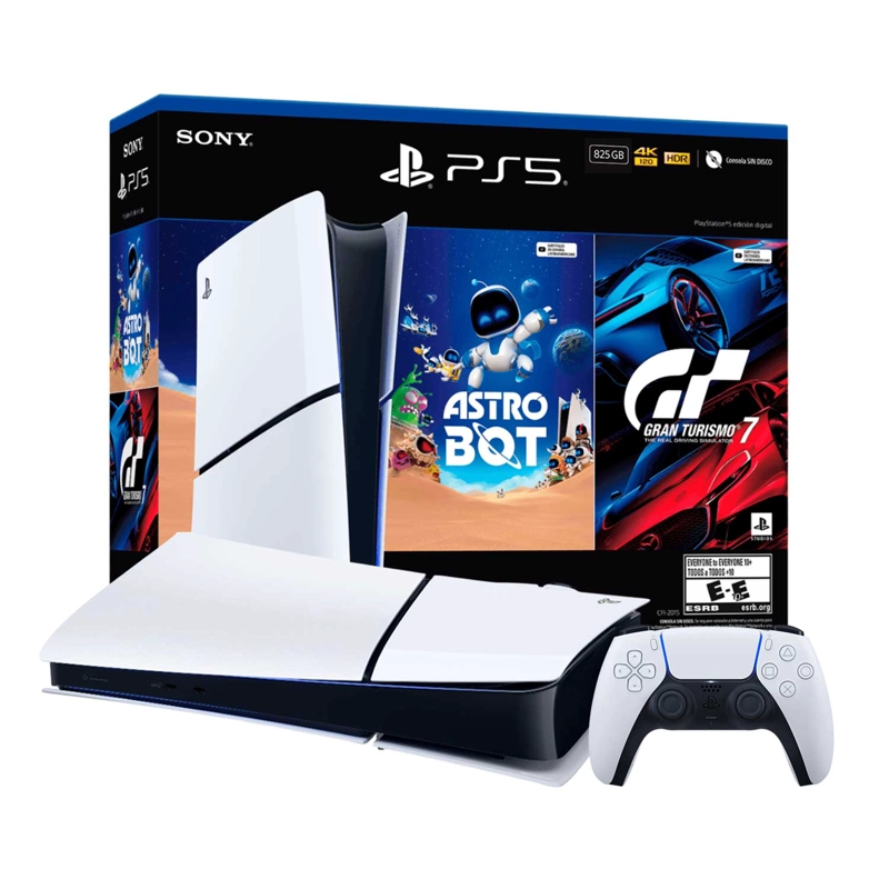 CONSOLA PS5 SLIM ASTRO BOT + GRAN TURISMO EDICIÓN DIGITAL - 1