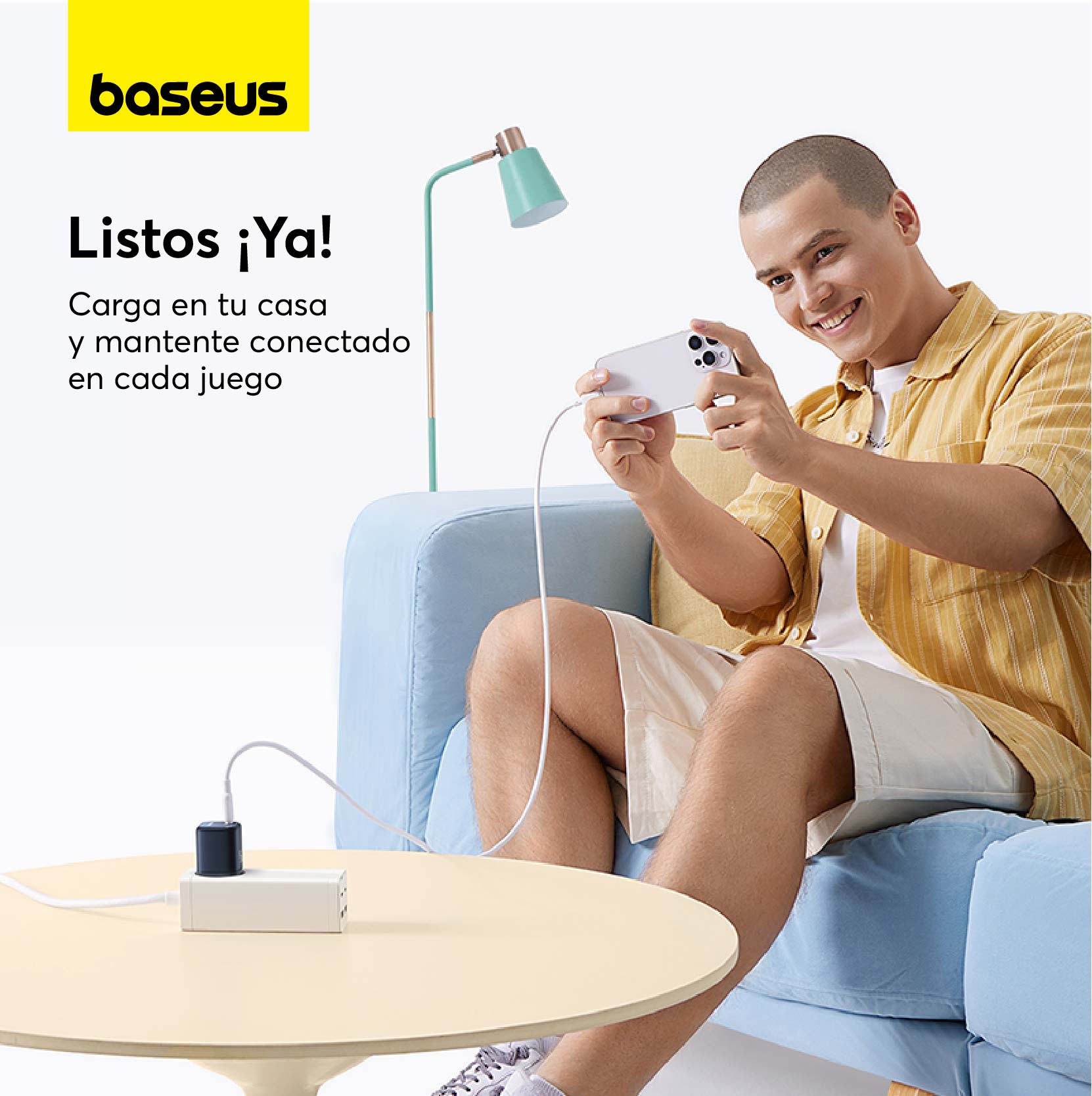 CARGADOR RÁPIDO BASEUS PICOGO GAN6 USB C 45W EN COLOR NEGRO - 6