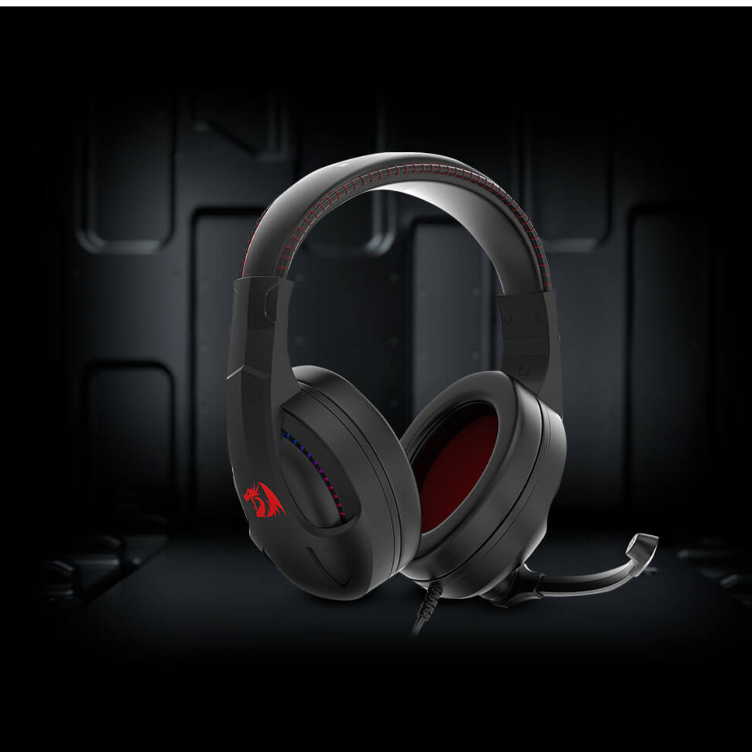 AUDIFONO GAMER REDRAGON CRONUS H211 RGB EN COLOR NEGRO - 3