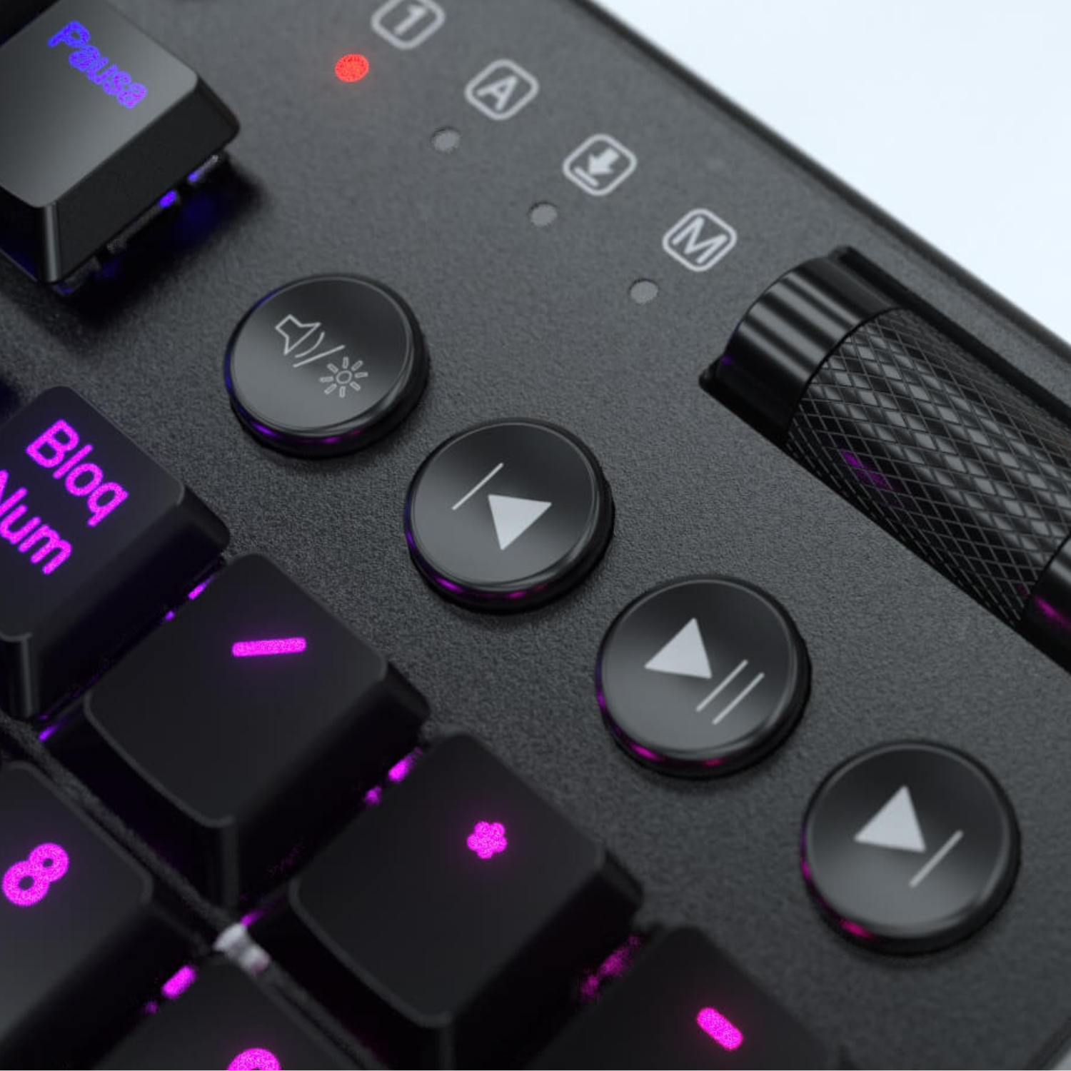 TECLADO GAMER REDRAGON CABLEADO HORUS TKL K622SP SWITCH RED RGB EN COLOR NEGRO - 2