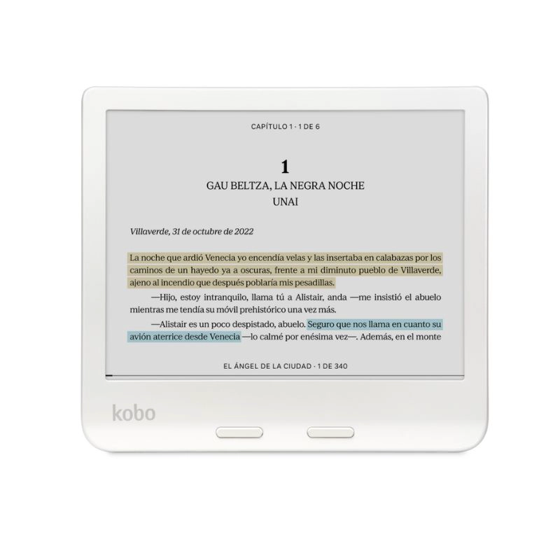 E-READER KOBO N428-KU-WH-K-CK 7' 32 GB LECTOR E READER LIBRA COLOUR HD EN COLOR BLANCO - 3