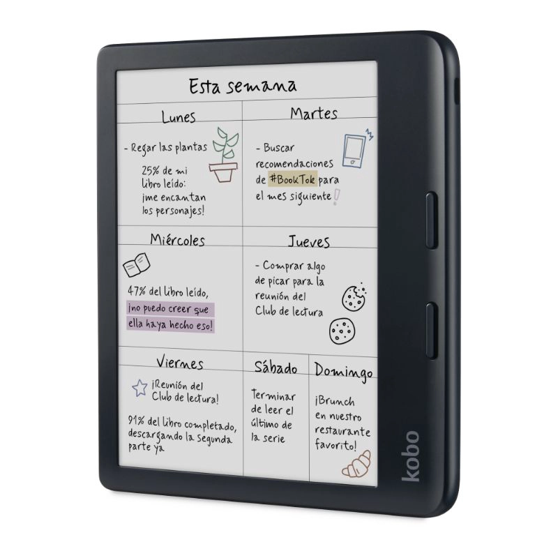 E-READER KOBO N428-KU-BK-K-CK 7' 32 GB LECTOR E READER LIBRA COLOUR HD EN COLOR NEGRO - 2