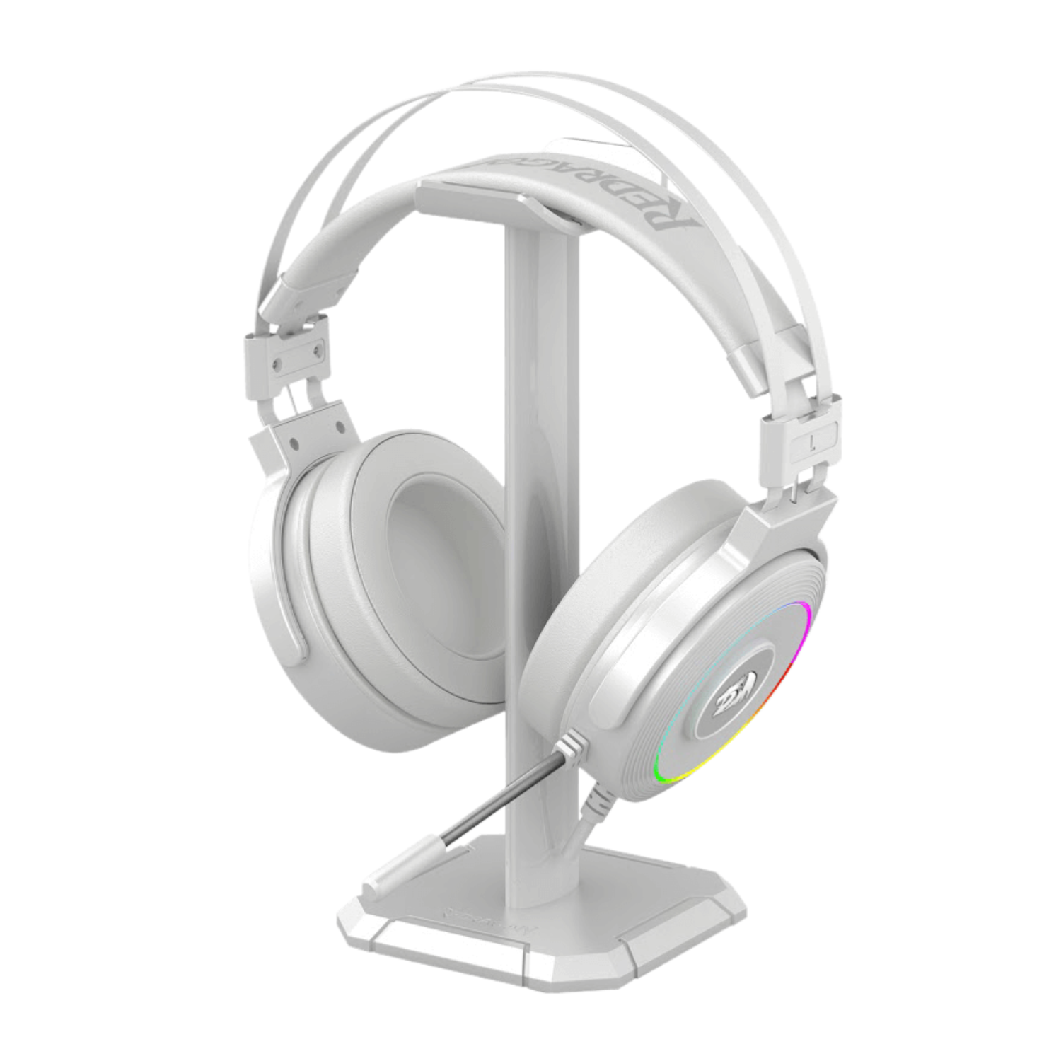 AUDIFONO GAMER REDRAGON LAMIA H320 RGB USB BLANCO CON SOPORTE - 5