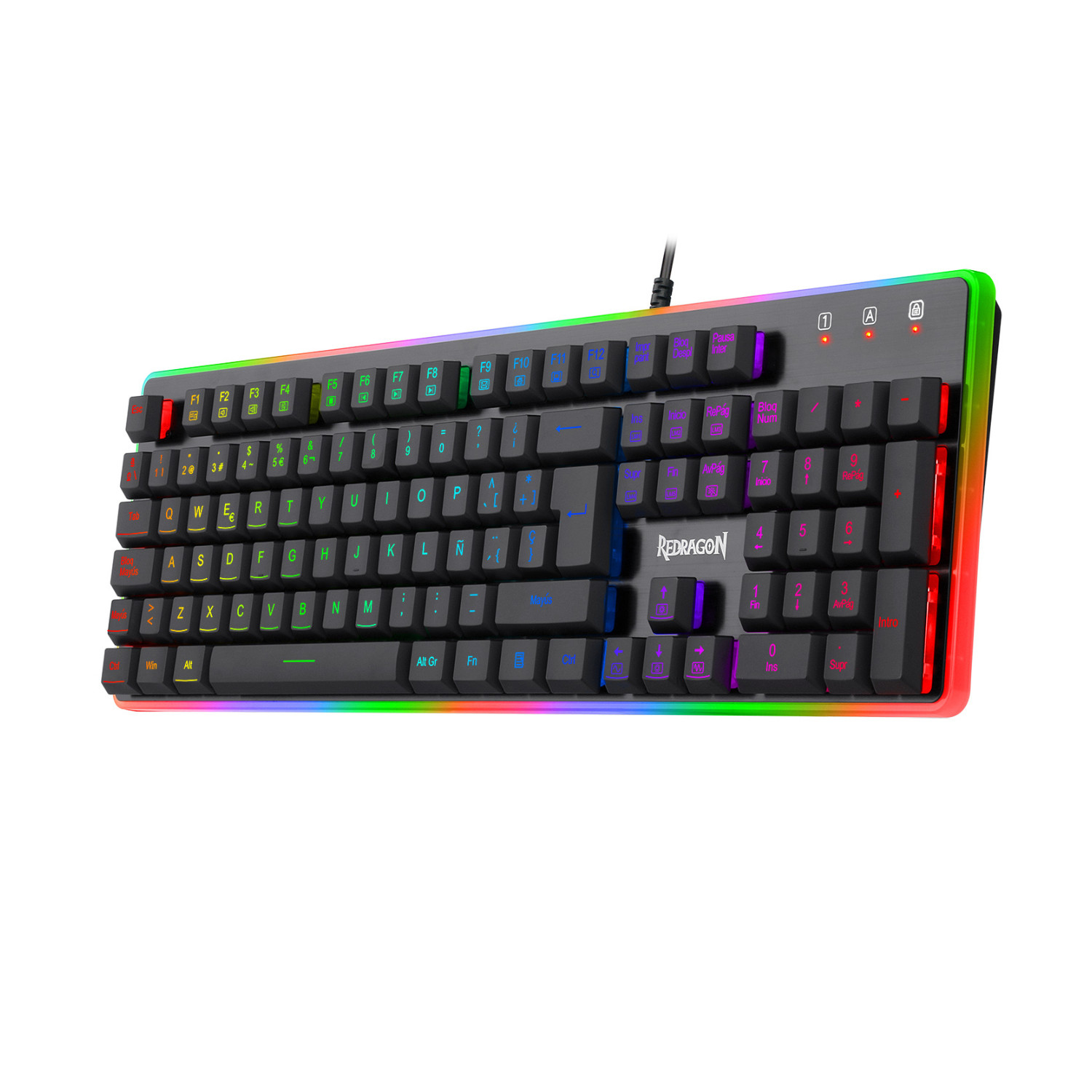TECLADO GAMER REDRAGON DYAUS 2 K509 RGB NEGRO - 5