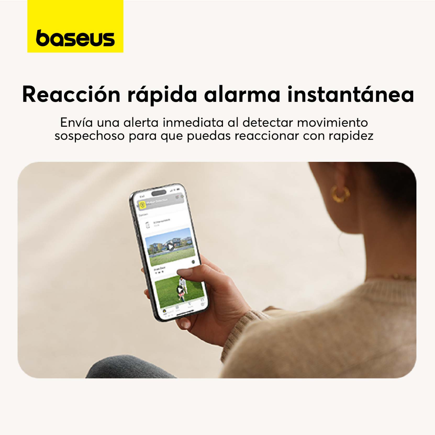 KIT DE DOS CAMARAS DE SEGURIDAD EXTERIOR BASEUS SECURITY N1 2K BLANCO - 6