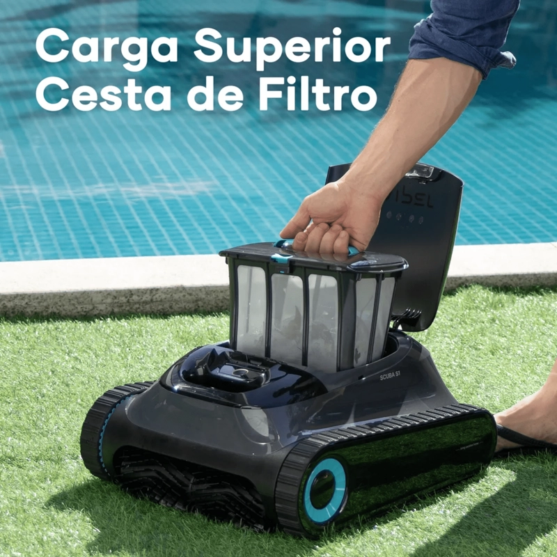 LIMPIADOR DE PISCINA AUTOMATICO AIPER SCUBA S1 GRIS - 7
