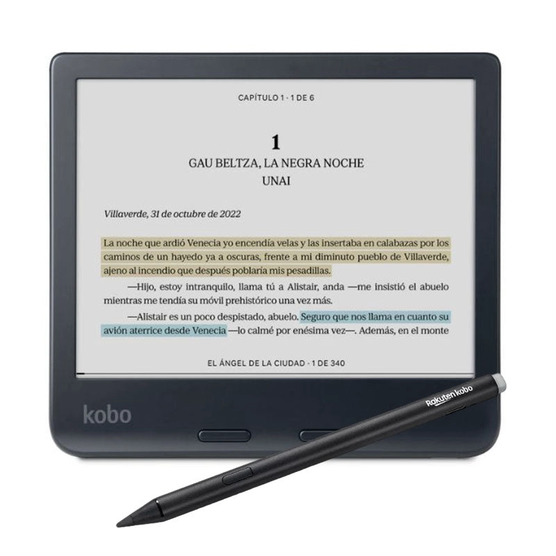 LECTOR E READER KOBO LIBRA COLOUR NEGRO CON LAPIZ STYLUS 2 NEGRO - 2