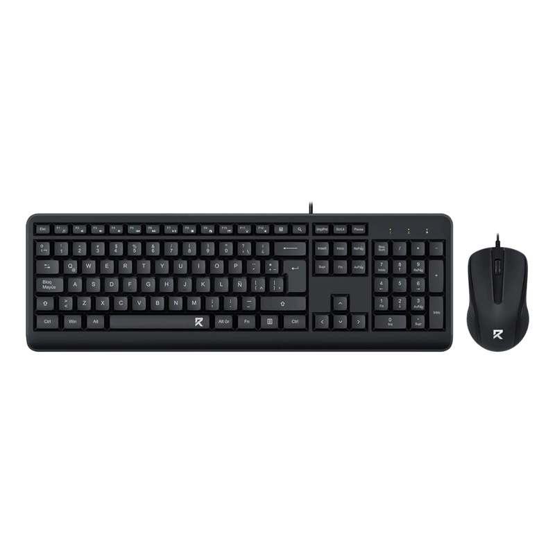 KIT TECLADO + MOUSE REDRAGON BS7092 ESPAÑOL NEGRO - 1