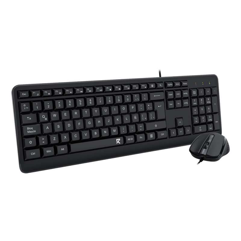 KIT TECLADO + MOUSE REDRAGON BS7092 ESPAÑOL NEGRO - 5