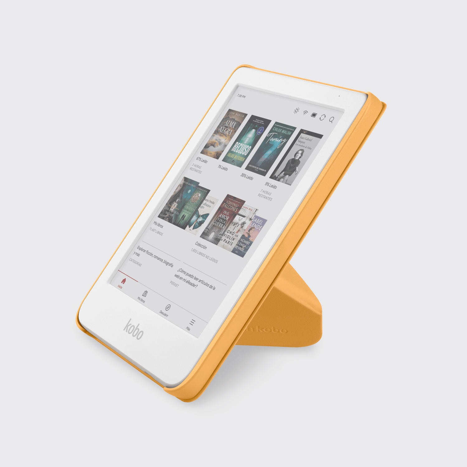 FUNDA PROTECTORA SLEEPCOVER PARA KOBO CLARA BW/COLOUR AMARILLO - 3